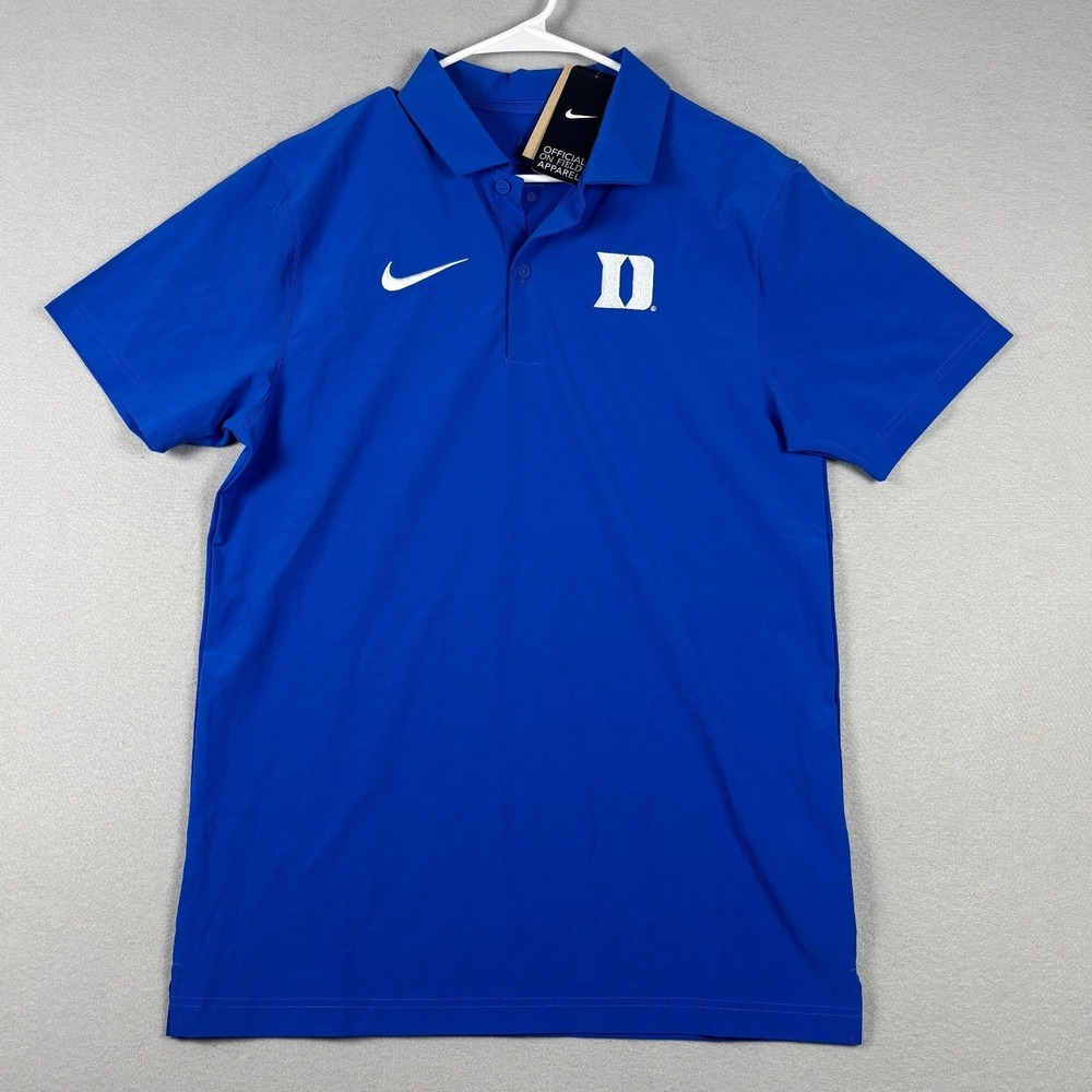 Nike Duke Blue Devils Dri-FIT Polo Shirt Mens Small Blue NCAA Golf